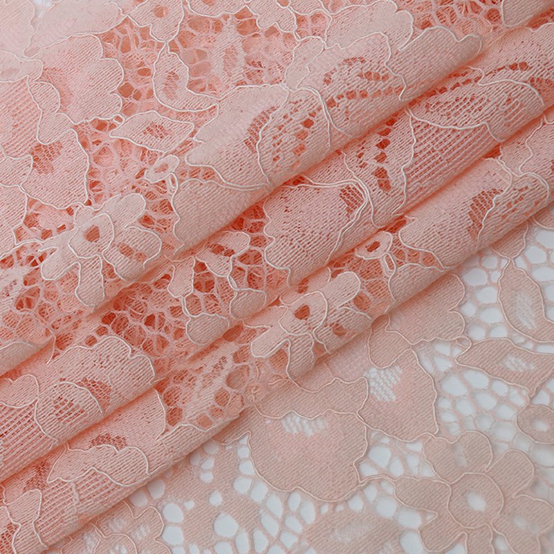 3D Dress Cutwork Nylon Lace Fabric for Women's Wear Wholesale Supplier 5